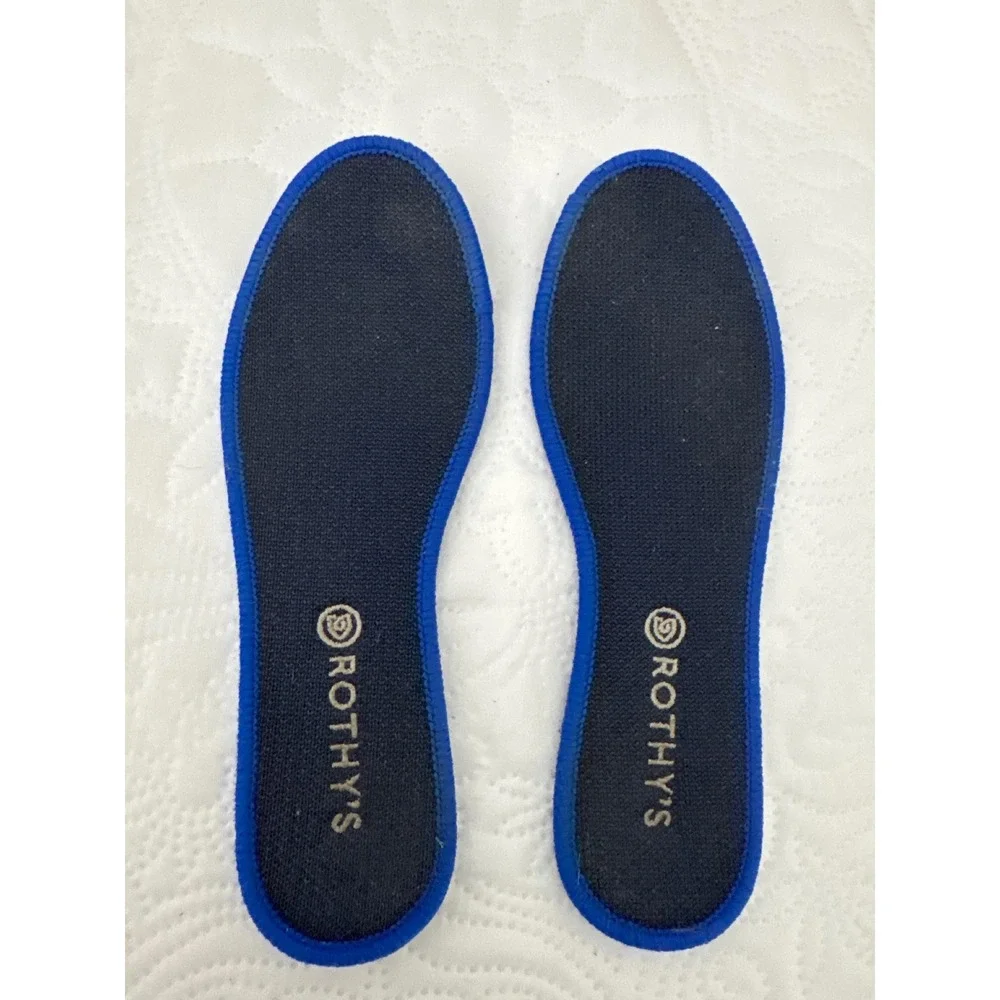 Rothy's The Loafer Size K2 Navy Blue Red Sole Kids Slip On Comfort Shoes